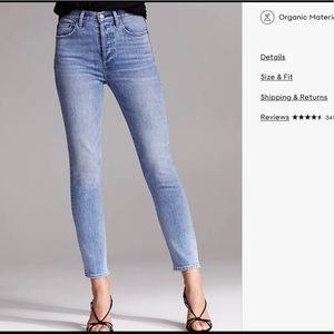 Aritzia Denim forum yoko high rise slim jeans. Size 29 - 28L